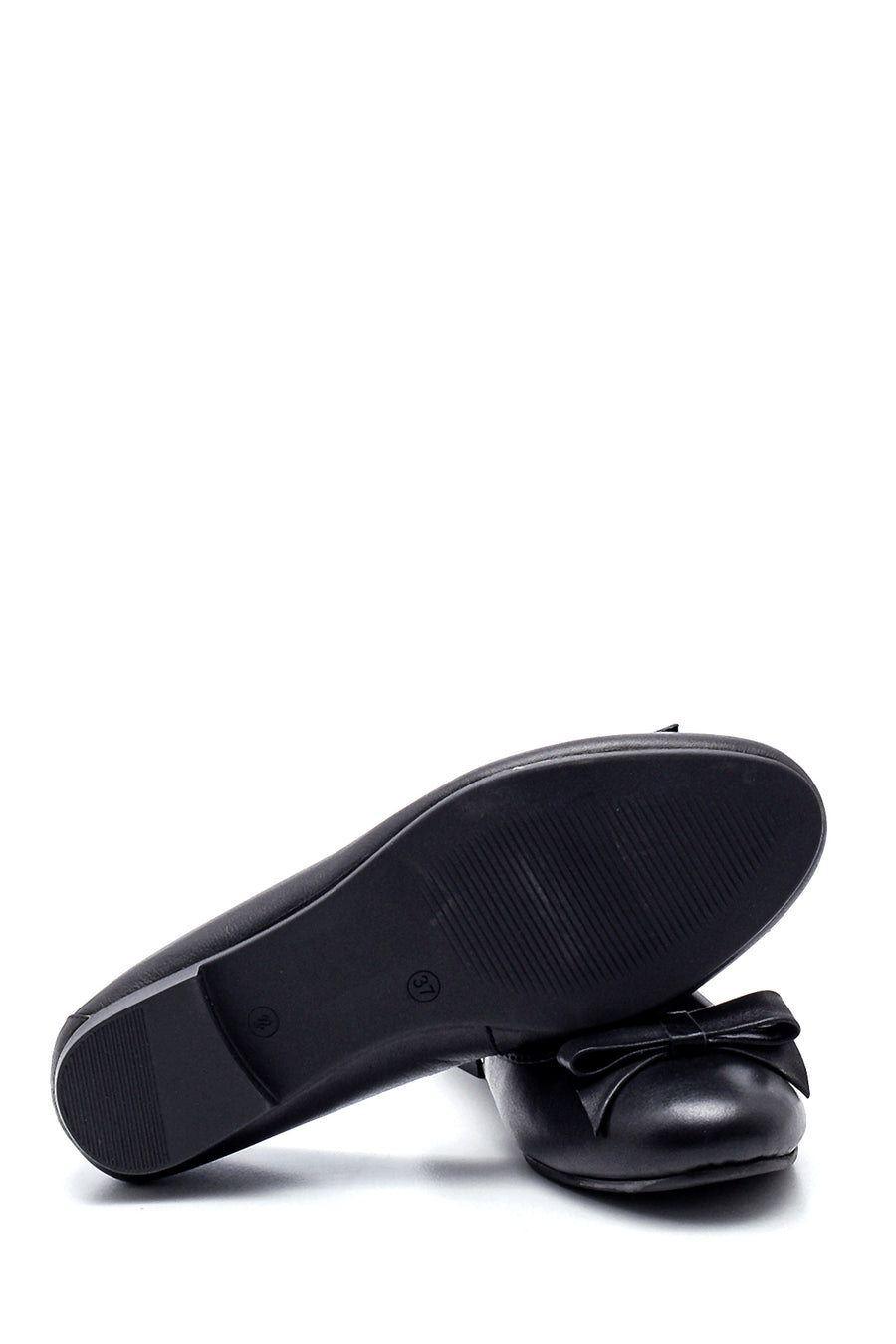 Women's Leather Bow Ballerina Ballet