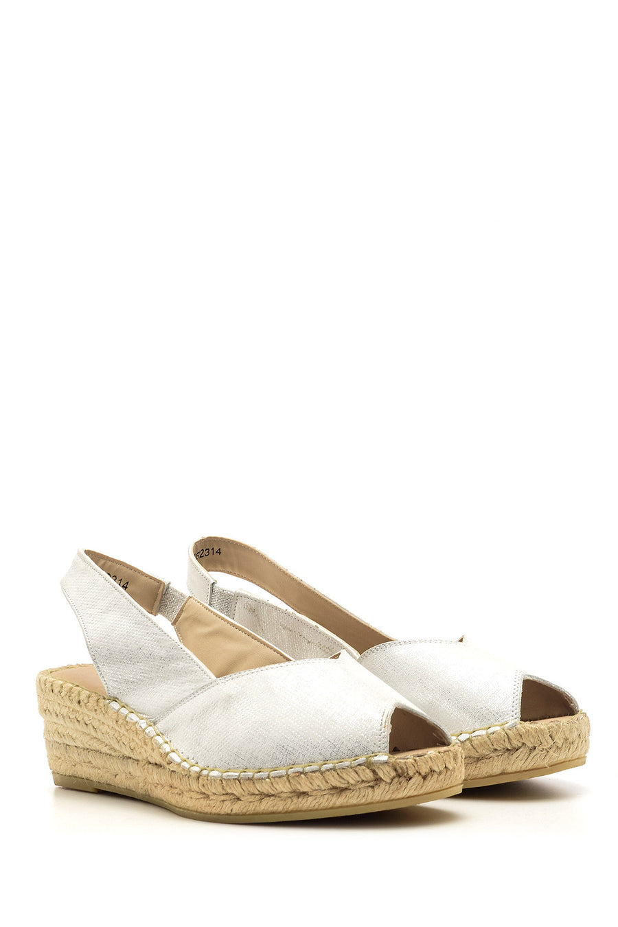 Women's Wedge Heeled Open Toe Espadrille Shoes