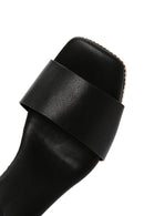 Women's Black Ankle Strap Wedge Heeled Sandals | Derimod