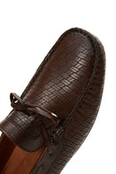 Men's Leather Printed Loafer | Derimod