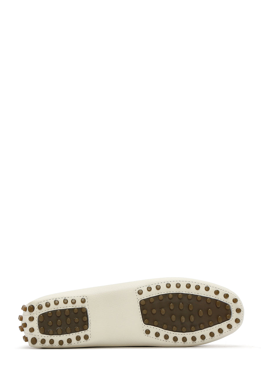 Woman Cream Leather Loafer
