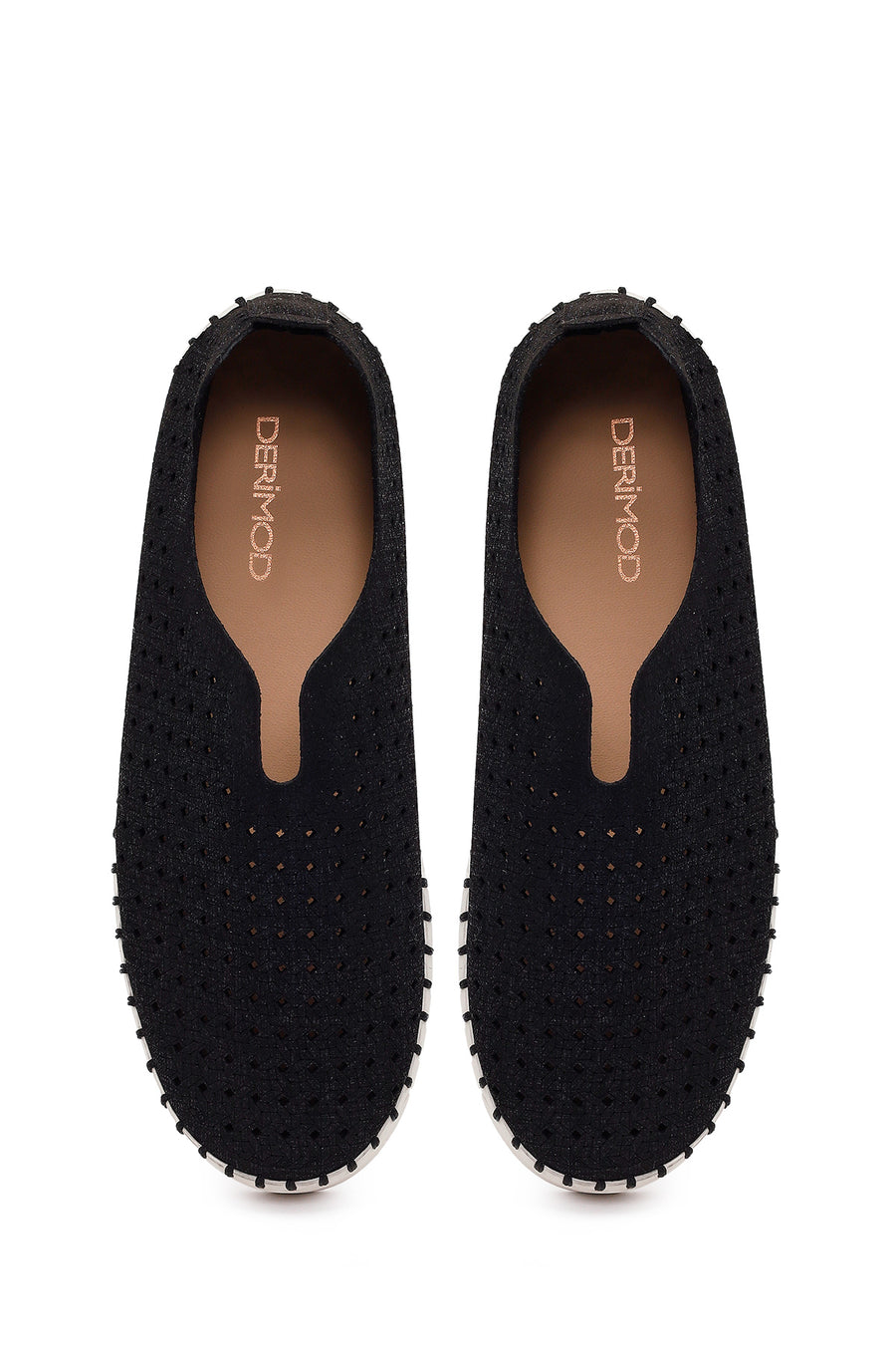 Woman Black Lace-Up Thick-Soled Casual Shoes