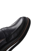 Men's Black Leather Casual Loafer | Derimod