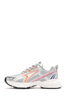 Women's Orange Chunky Sole Lace-Up Sneakers | Derimod