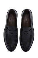 Men's Black Leather Classic Loafer | Derimod