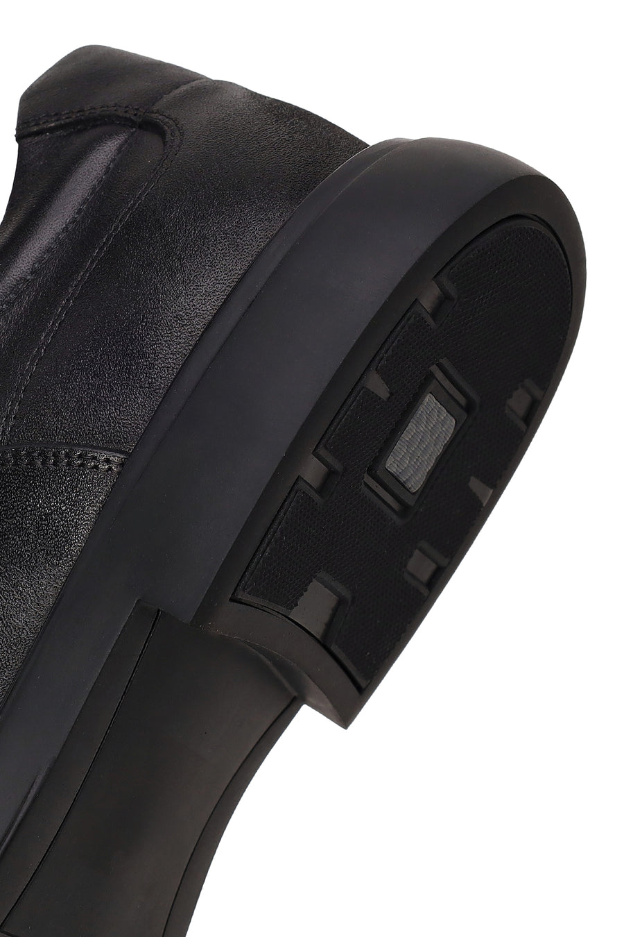 Male Black Lace-Up Leather Casual Shoes