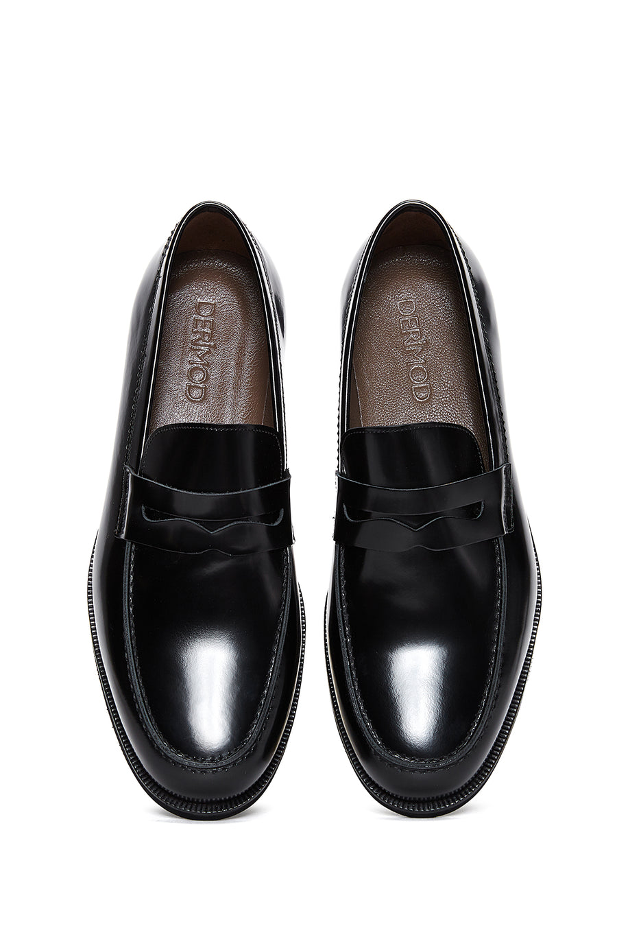 Erkek Deri Parlak Casual Loafer