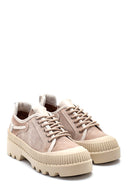 Women's Leather Thick Soled Shoes | Derimod