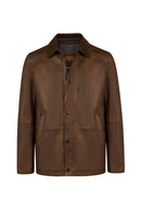 Windsor Male Mustard Suede Jacket | Derimod