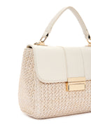 Women's Beige Long Strap Straw Shoulder Bag | Derimod