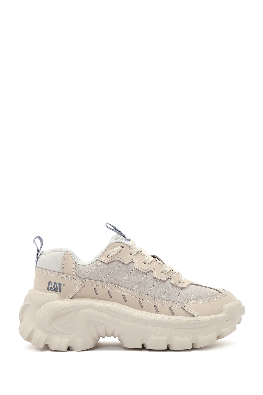 Caterpillar Women's Beige Intruder Essential Lace-Up Suede Leather Sneaker 013G101005 | Derimod