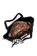 Woman Black Mini Shoulder Bag with Long Strap and Accessory | Derimod