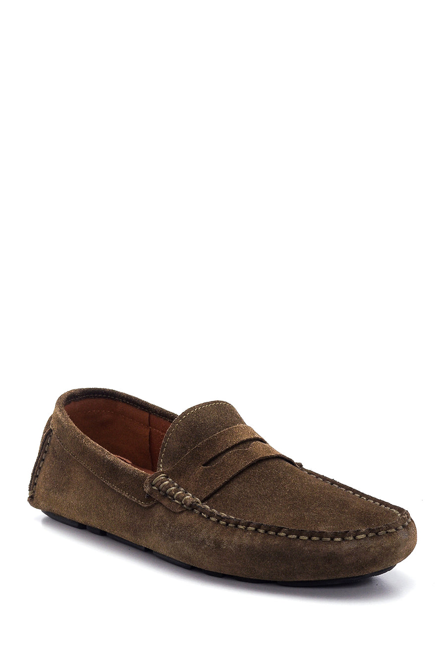 Men's Green Suede Leather Loafer