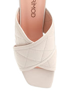 Women's Leather High Heel Slippers | Derimod