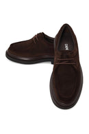 Male Brown Lace-up Suede Casual Shoes | Derimod