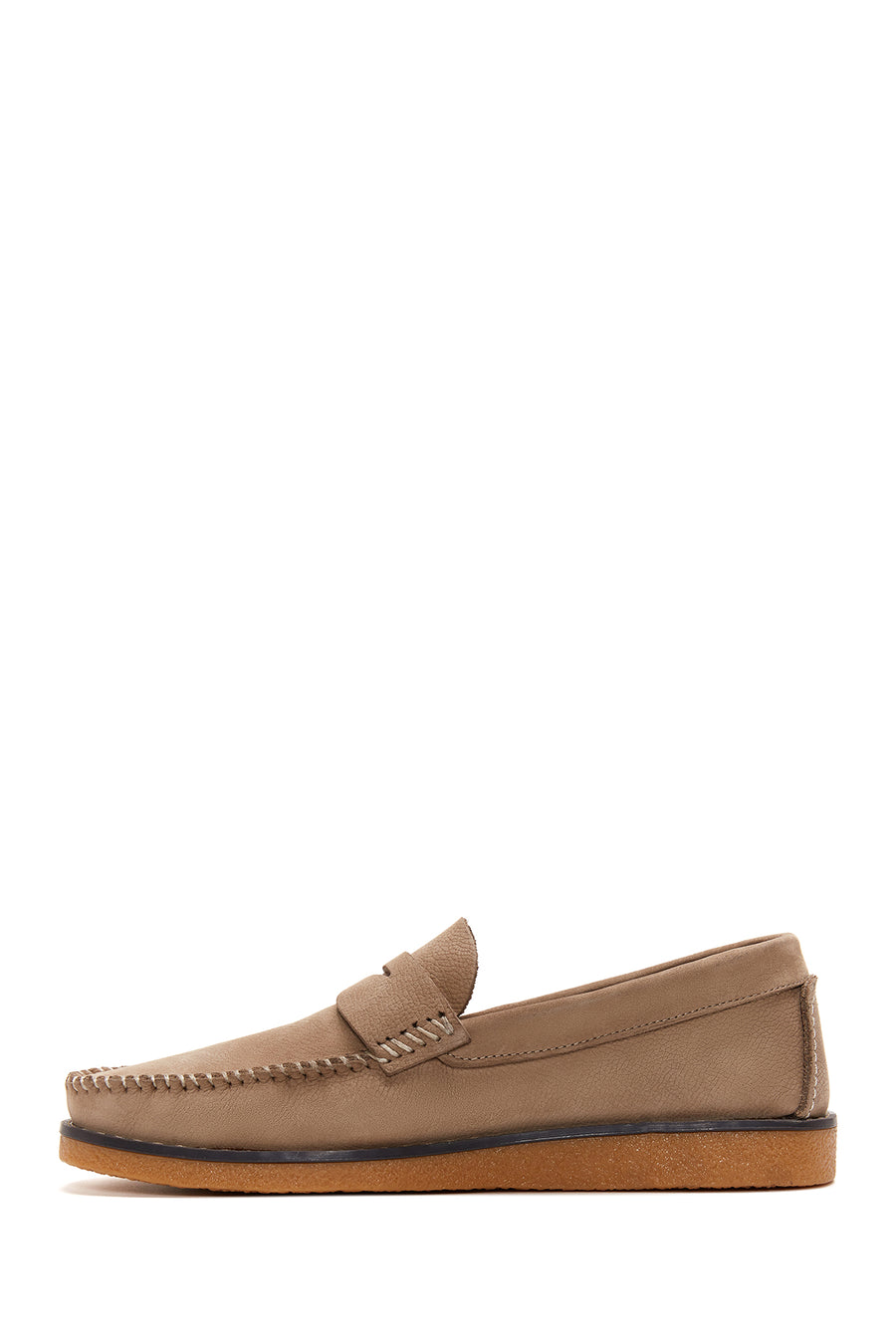 Erkek Bej Deri Casual Loafer