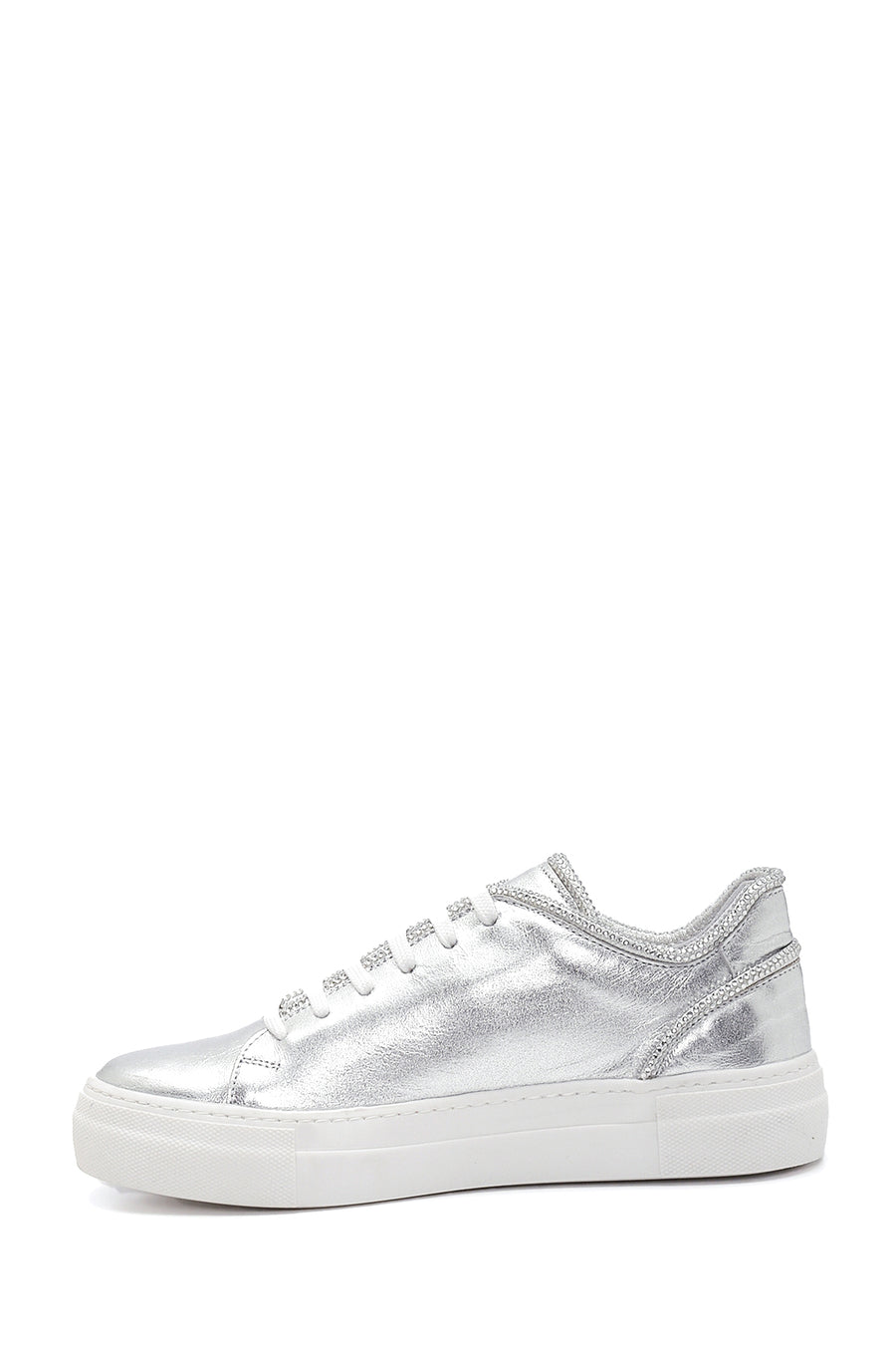 Women's Leather Metallic Sneaker
