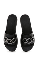 Women's Black Accessory Slippers | Derimod