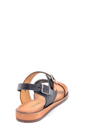 Women's Leather Buckle Detailed Sandals | Derimod