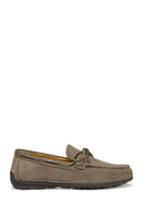 Geox Men's Gray U Spherica Ec16 B - Suede Suede Leather Casual Loafer | Derimod