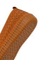 Woman Tan Leather Comfort Loafer | Derimod