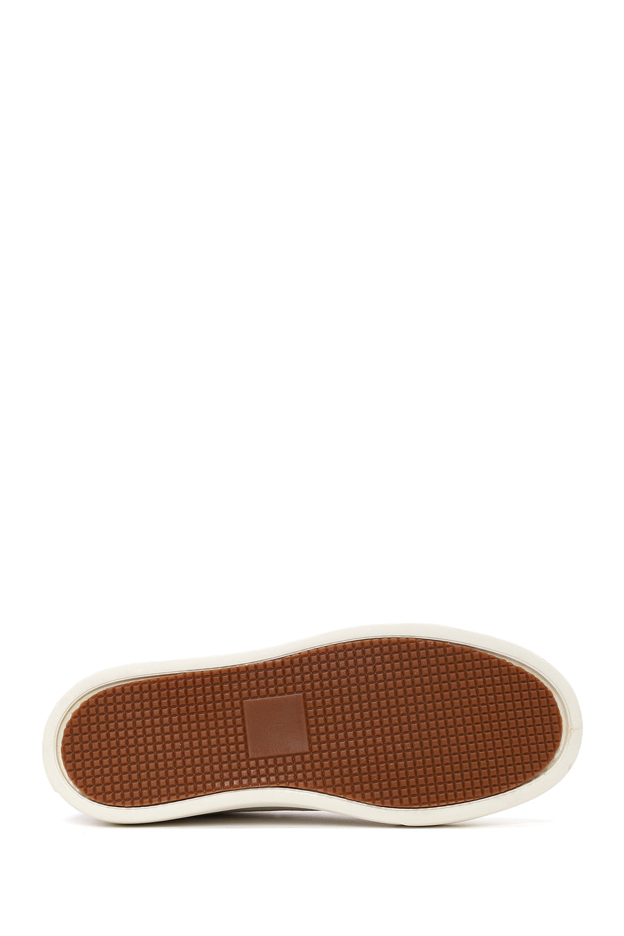 Erkek Beyaz Bağcıklı Deri Sneaker