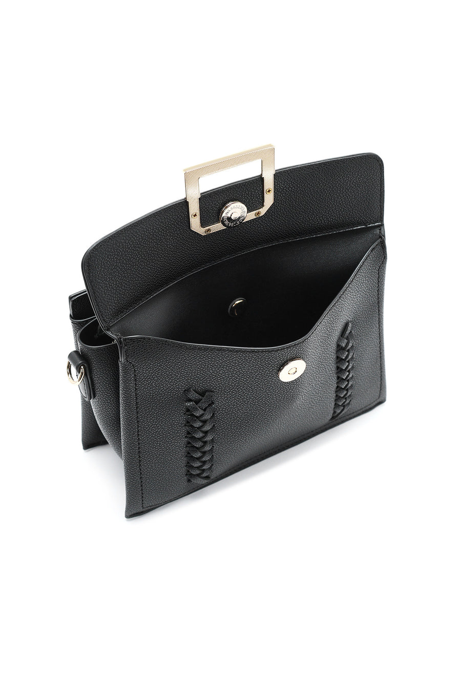 Women's Black Long Strap Crossbody Bag