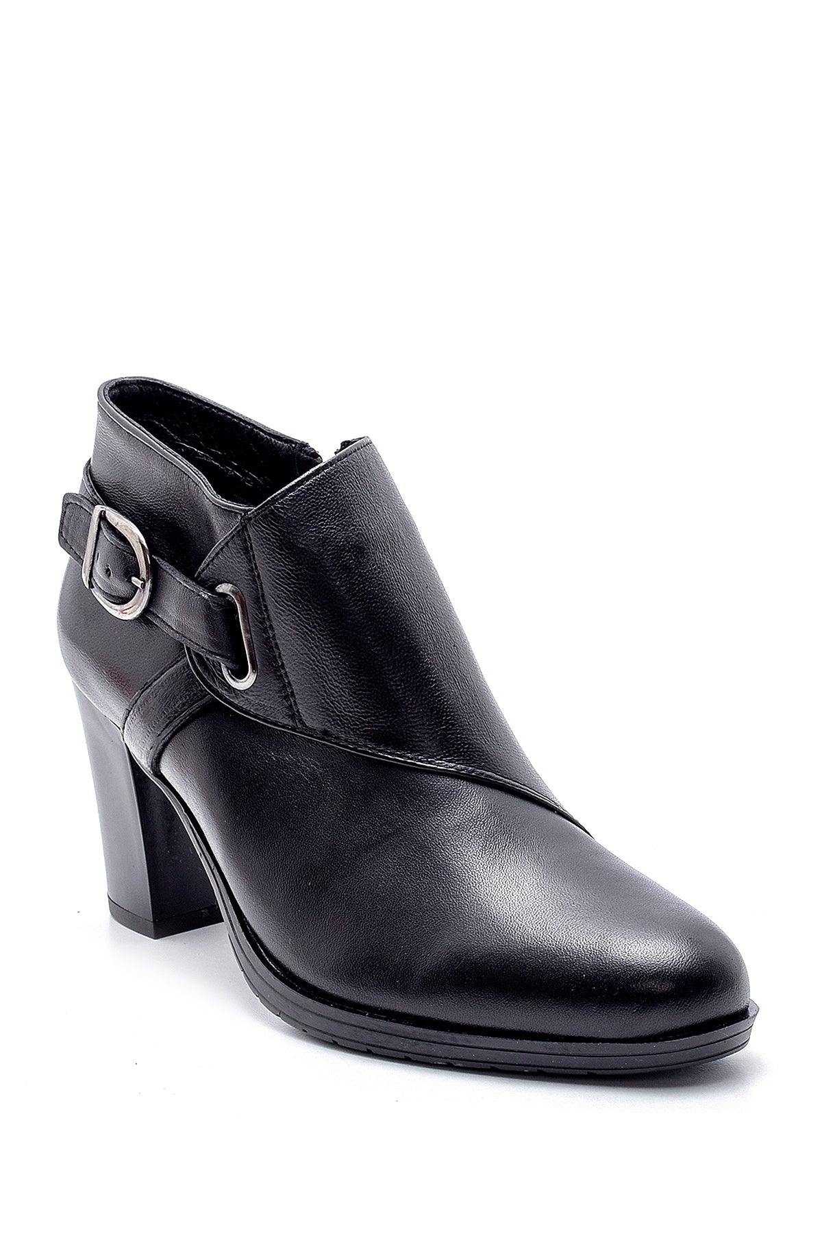 Women's Leather Heeled Boots 20WFD147118 | Derimod