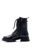 Women's Leather Stone Detailed Boots | Derimod