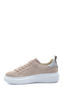 Women's Leather Suede Sneaker | Derimod