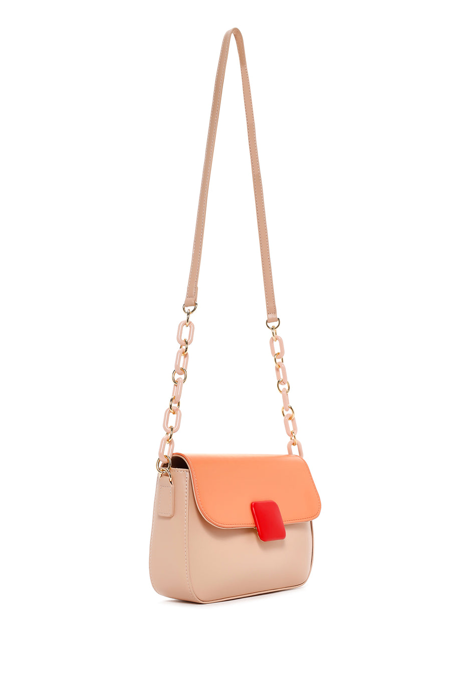 Women's Orange Long Strap Shoulder Bag
