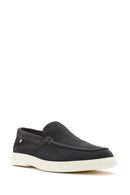 Erkek Gri Süet Deri Casual Loafer | Derimod