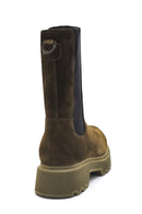 Women's Leather Suede Chelsea Boots | Derimod