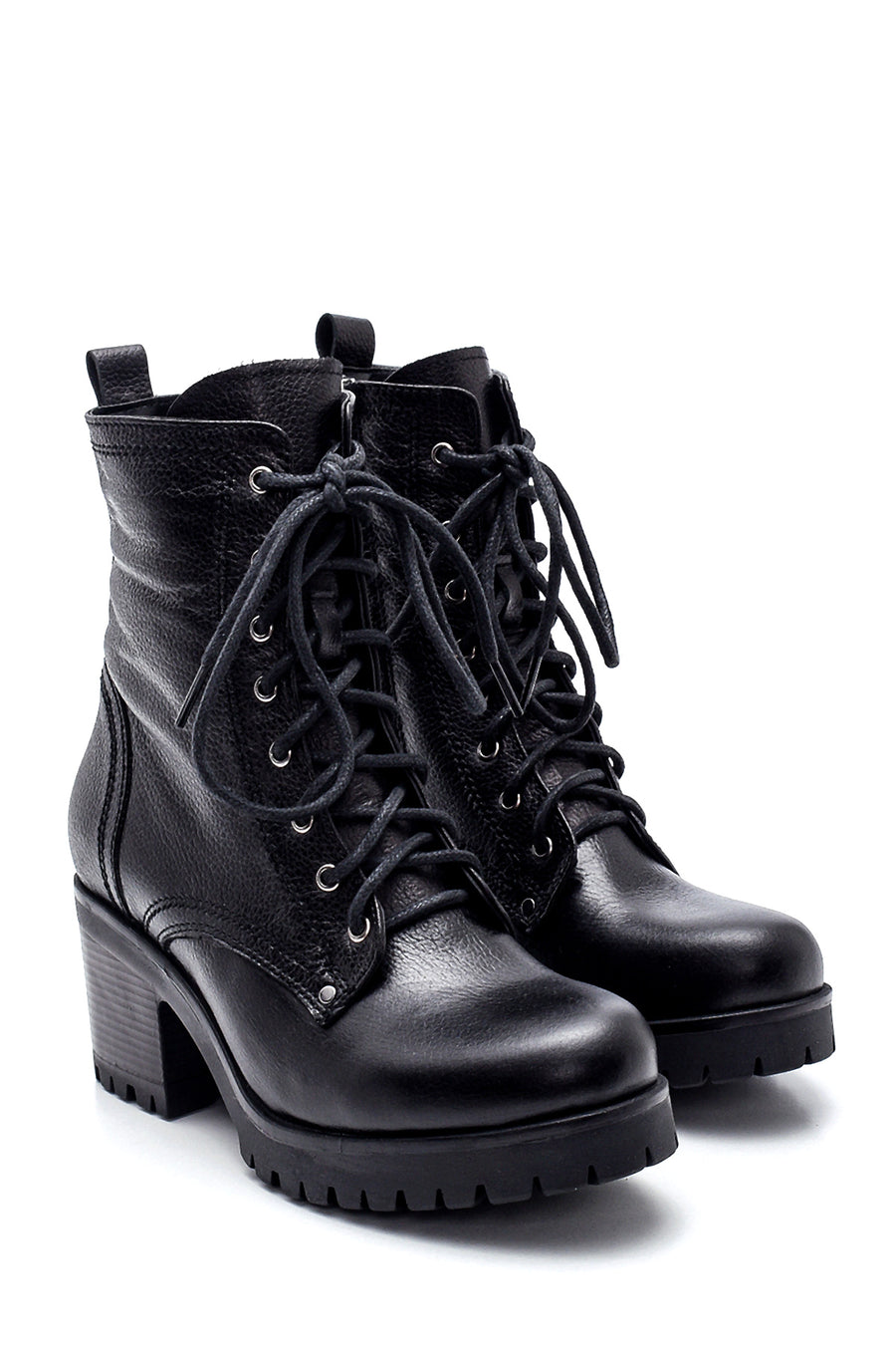 Women's Leather Heeled Boots