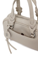 Woman Gray Mini Shoulder Bag with Long Strap | Derimod