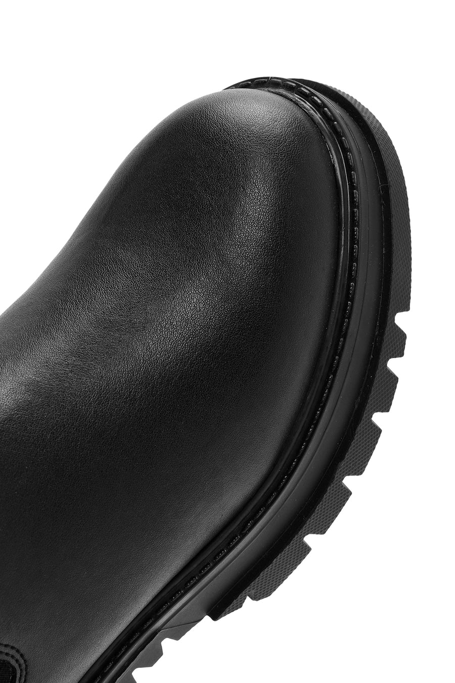 Women's Black Thick Soled Chelsea Boots