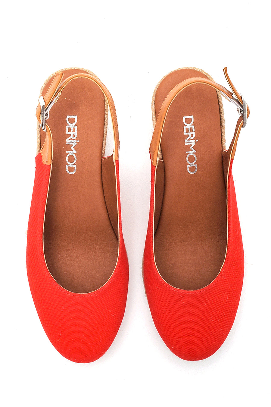 Women's Red Wedge Heel Espadrilles