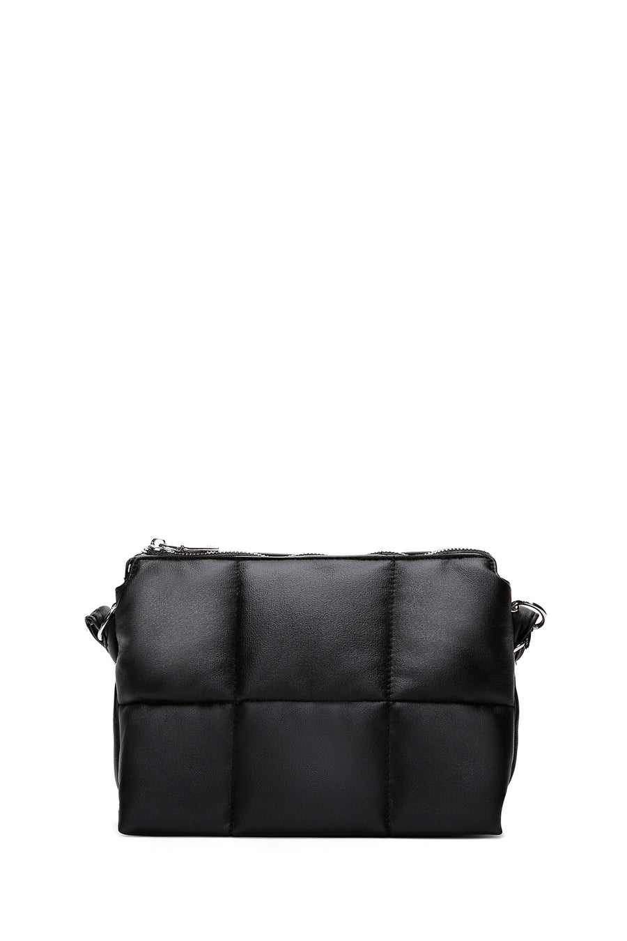 Women's Black Quilted Crossbody Bag