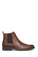 Geox Men's Brown Terence Leather Chelsea Boots | Derimod
