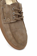 Women's Mink Lace-up Suede Leather Casual Shoes | Derimod