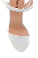 Women's Thick Heeled Leather Sandals | Derimod