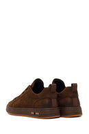 Male Brown Lace-Up Nubuck Leather Sneaker | Derimod