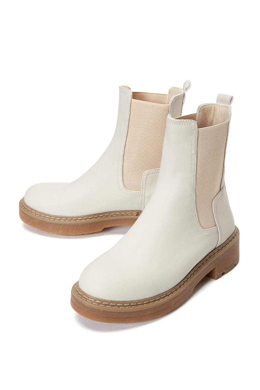 Women's Beige Chelsea Boots