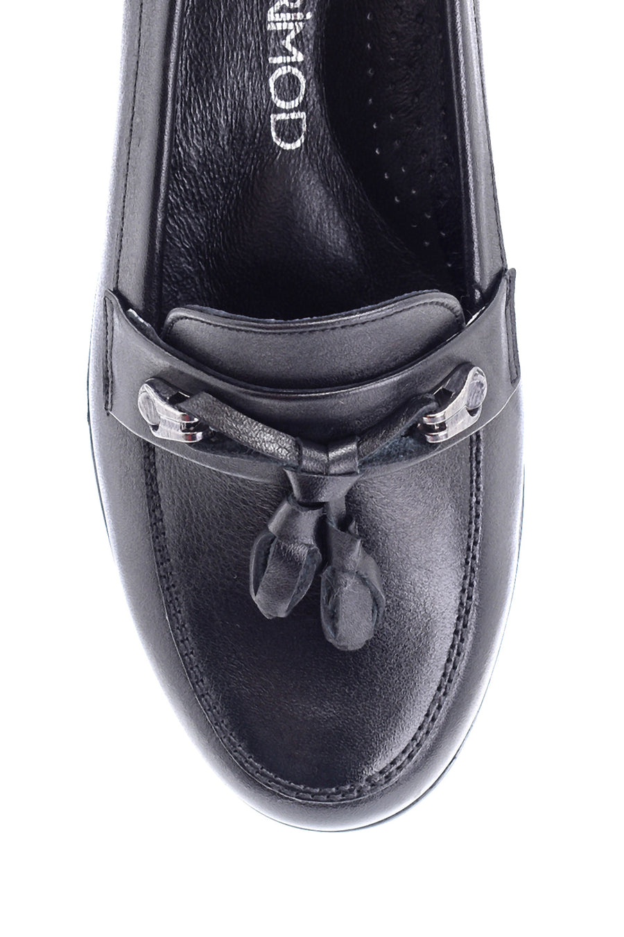 Women's Leather Tassel Detailed Wedge Heel Shoes
