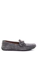 Erkek Gri Süet Deri Casual Loafer | Derimod
