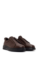 Erkek Kahverengi Deri Sneaker | Derimod