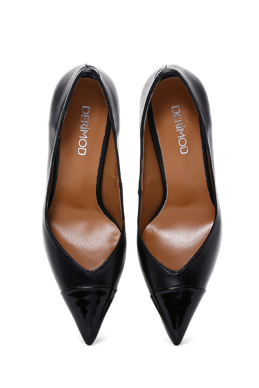 Women's Black Leather Stiletto