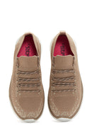 Kadın Bej Desenli Kumaş Sneaker | Derimod