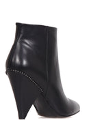 Women's Heeled Leather Boots | Derimod