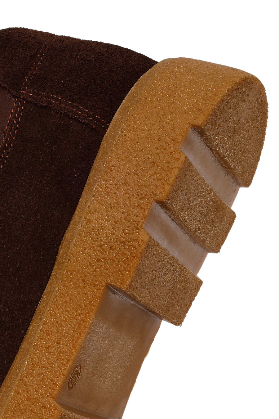 Male Brown Lace-up Suede Casual Shoes